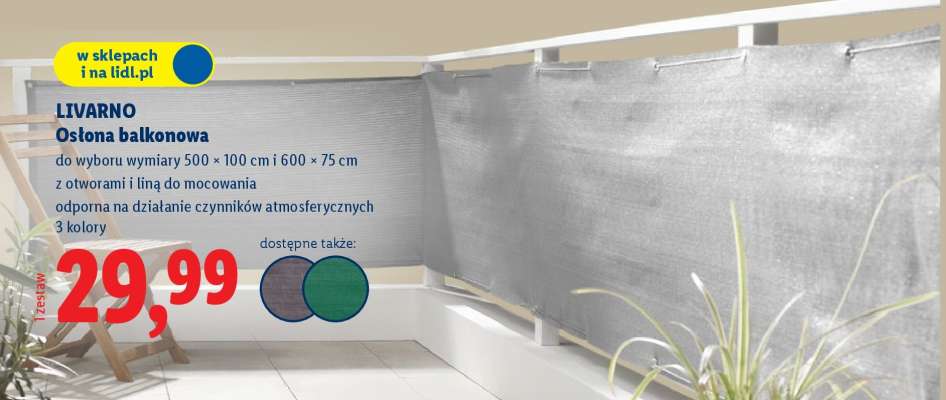 LIVARNO Osłona balkonowa