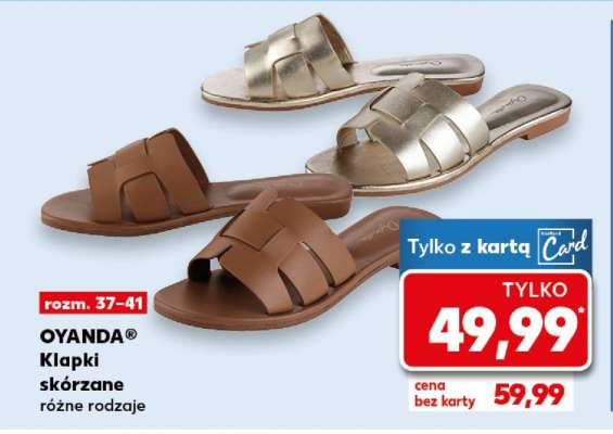 OYANDA® Klapki skórzane