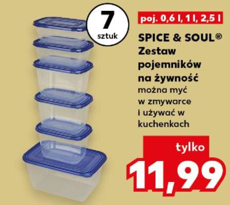 SPICE & SOUL® Zestaw pojemników na żywność