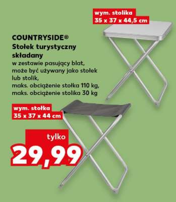 COUNTRYSIDE® Stołek turystyczny składany