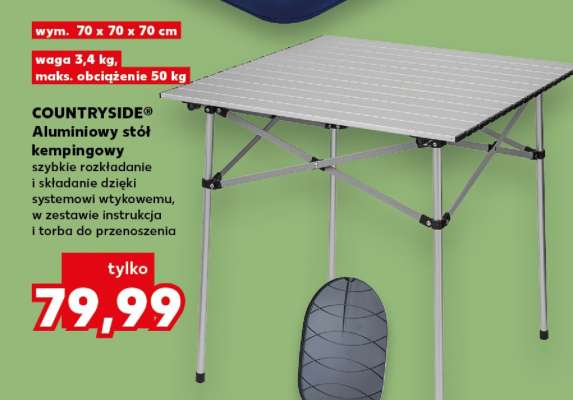 COUNTRYSIDE® Aluminiowy stół kempingowy
