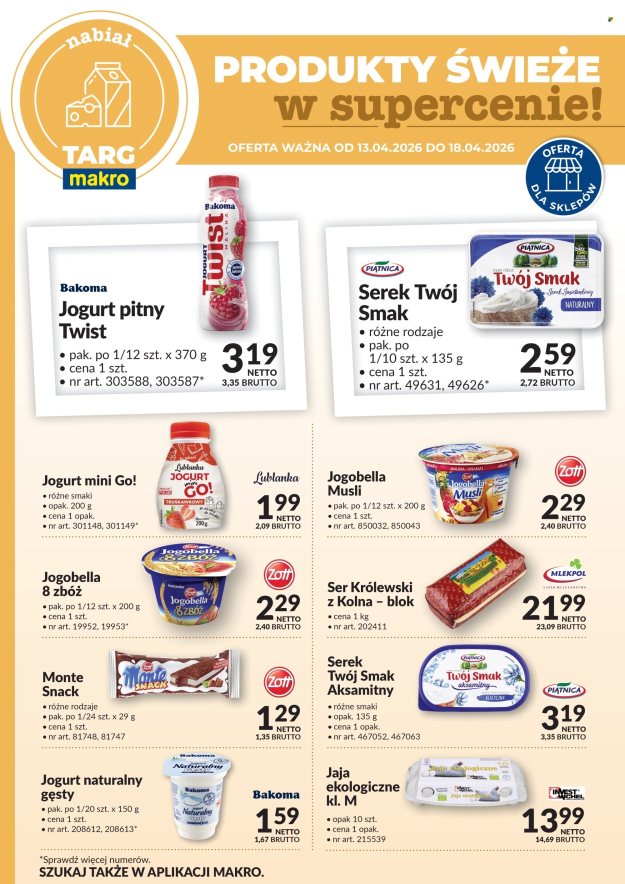 Gazetka Makro - 13.04.2026 - 18.04.2026. Strona 1