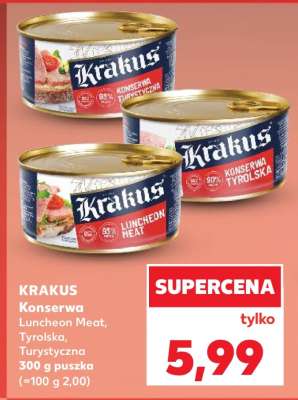 KRAKUS Konserwa Luncheon Meat, Tyrolska, Turystyczna