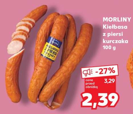 MORLINY Kiełbasa z piersi kurczaka 100 g