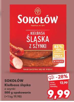 SOKOŁÓW Kiełbasa śląska z szynki
