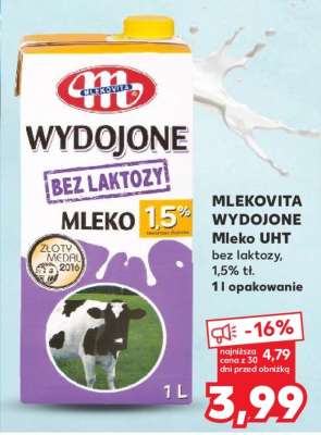MLEKOVITA WYDOJONE Mleko UHT