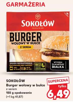Burger wołowy w bułce z serem