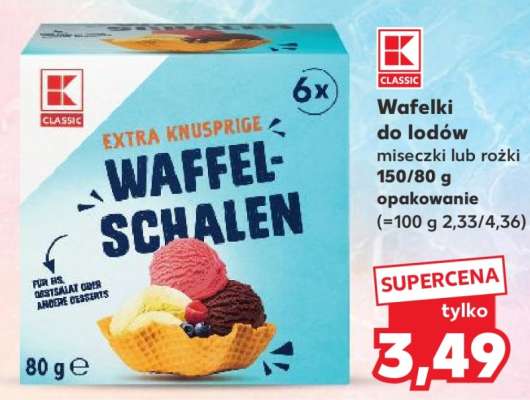 Wafelki do lodów