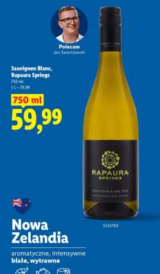 Sauvignon Blanc, Rapaura Springs