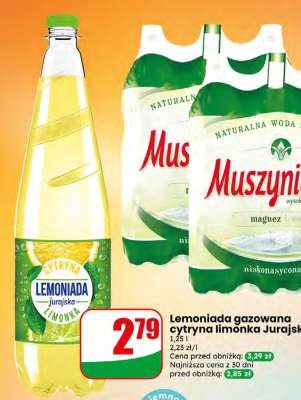 Lemoniada gazowana cytryna limonka Jurajska