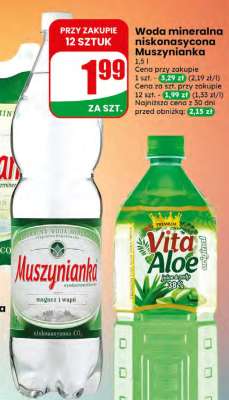 Woda mineralna niskonasycona Muszynianka