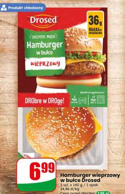 Hamburger wieprzowy w bułce Drosed