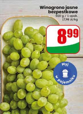 Winogrono jasne bezpestkowe