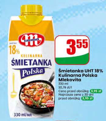 Śmietanka Uht 18% Kulinarna Polska Mlekovita