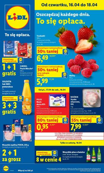 Gazetka Lidl - 16.04.2026 - 18.04.2026.
