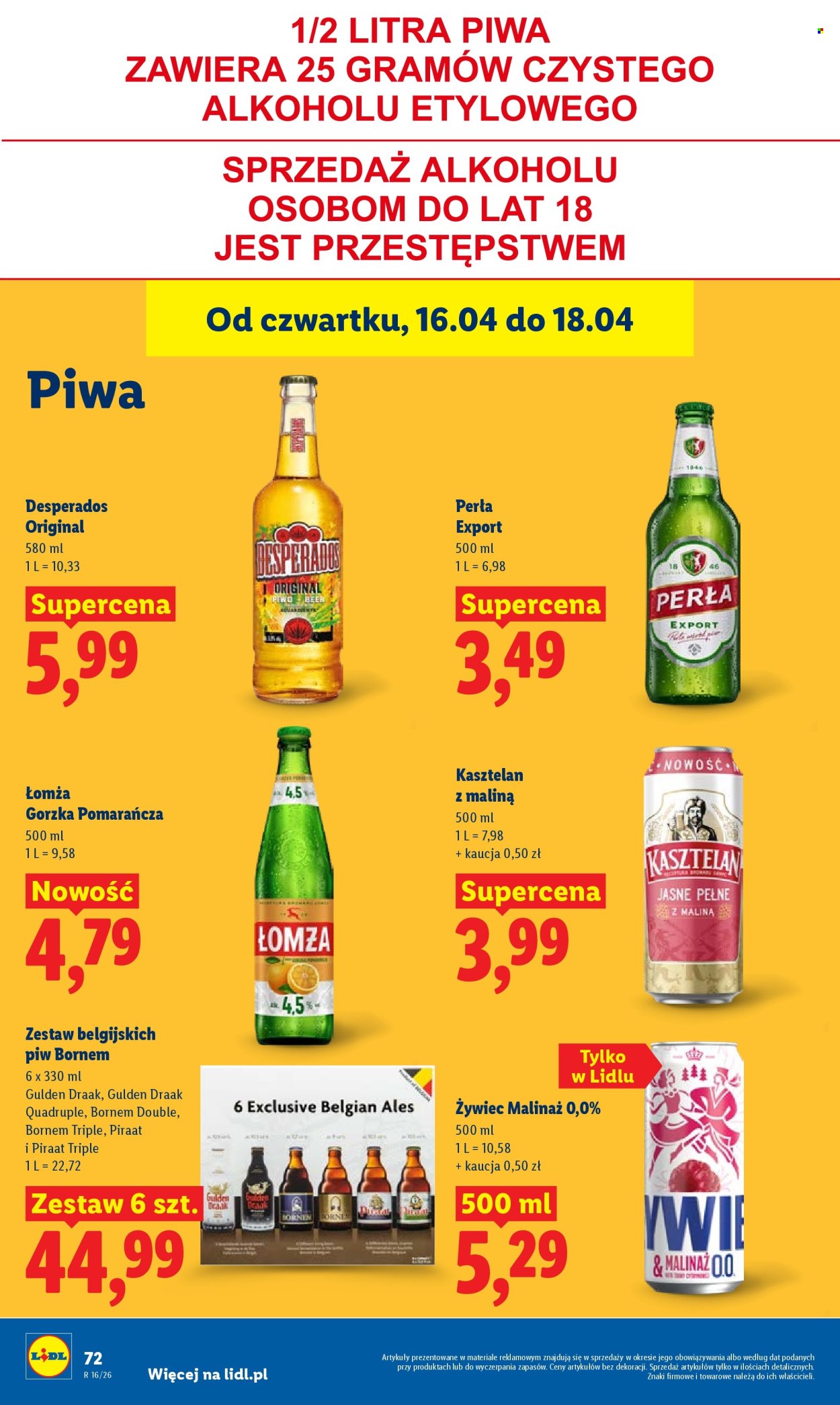 Gazetka Lidl - 16.04.2026 - 18.04.2026. Strona 72