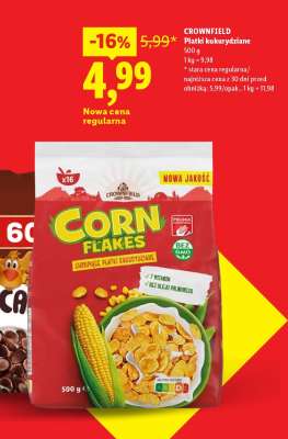 CROWNFIELD Płatki kukurydziane