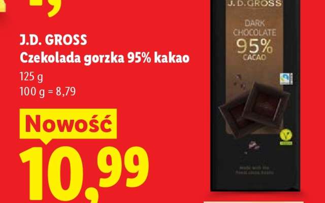 J.D. Gross Czekolada gorzka 95% kakao