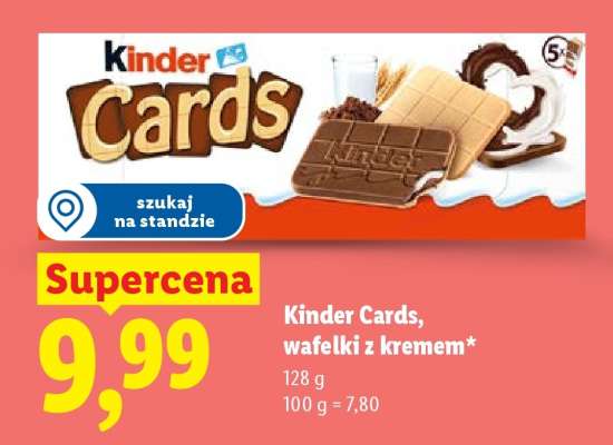 Kinder cards wafelki z kremem