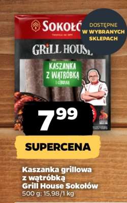 Kaszanka grillowa z wątróbką Grill House Sokołów