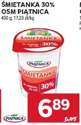 ŚMIETANKA 30% OSM PIĄTNICA