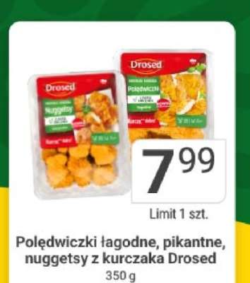Polędwiczki łagodne, pikantne, nuggetsy z kurczaka Drosed