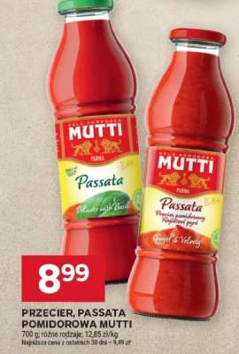 PRZECIER, PASSATA POMIDOROWA MUTTI