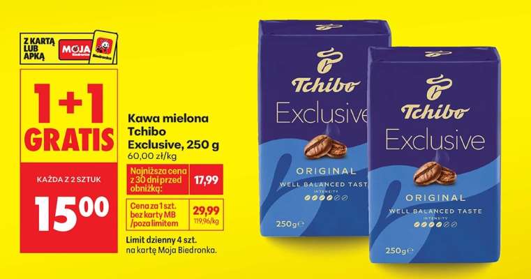 Kawa mielona Tchibo Exclusive , 250 g