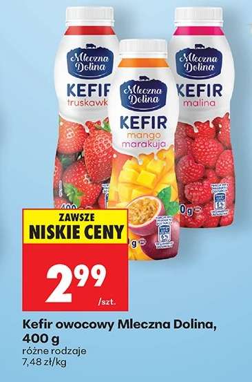 Kefir owocowy Mleczna Dolina, 400 g