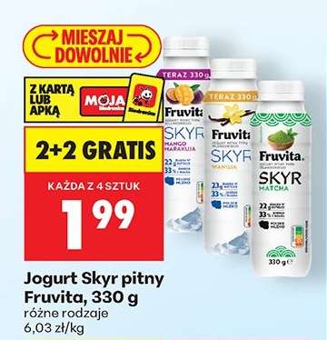 Jogurt Skyr pitny Fruvita, 330 g