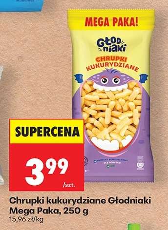 Chrupki kukurydziane Głodniaki Mega Paka, 250 g