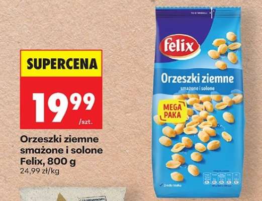 Orzeszki ziemne smażone i solone Felix, 800 g