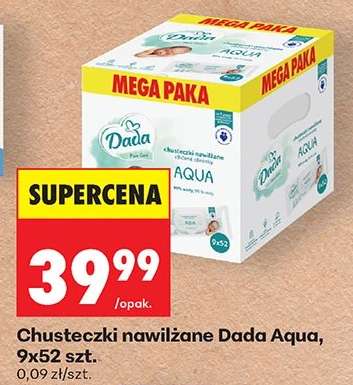 Chusteczki nawilżane Dada Aqua, 9x52 szt.