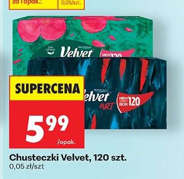 Chusteczki Velvet, 120 szt.