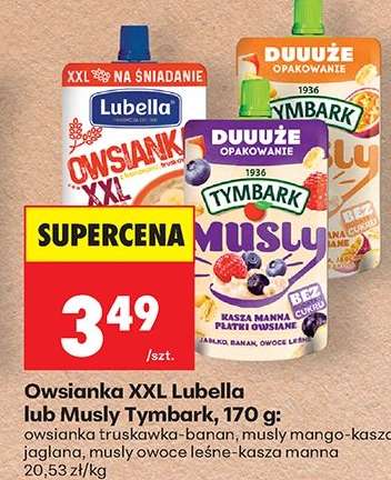Owsianka XXL Lubella lub Musly Tymbark, 170 g