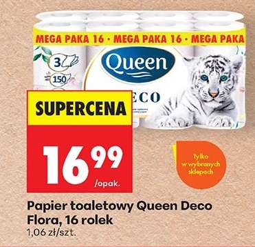 Papier toaletowy Queen Deco Flora, 16 rolek