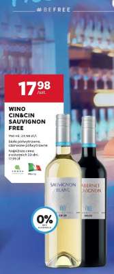 Wino CIN&CIN Sauvignon Free