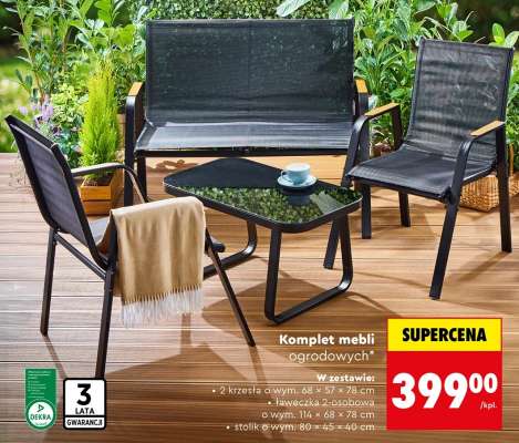 Komplet mebli ogrodowych