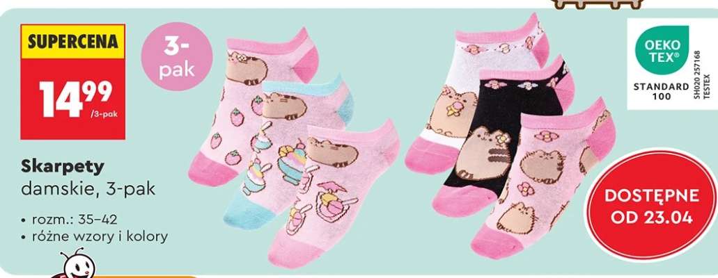 Skarpety damskie, 3-pak