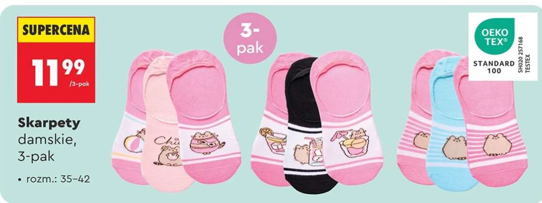 Skarpety damskie, 3-pak