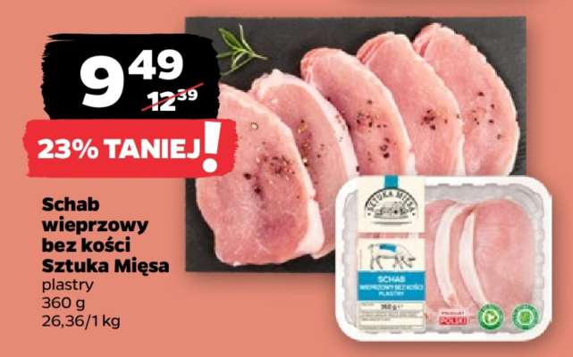 Schab wieprzowy bez kości Sztuka Mięsa