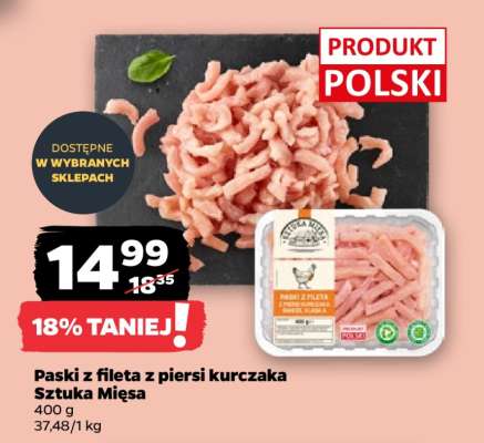 Paski z fileta z piersi kurczaka