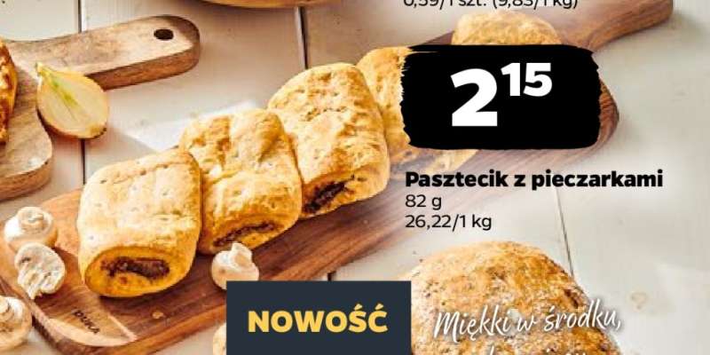 Pasztecik z pieczarkami