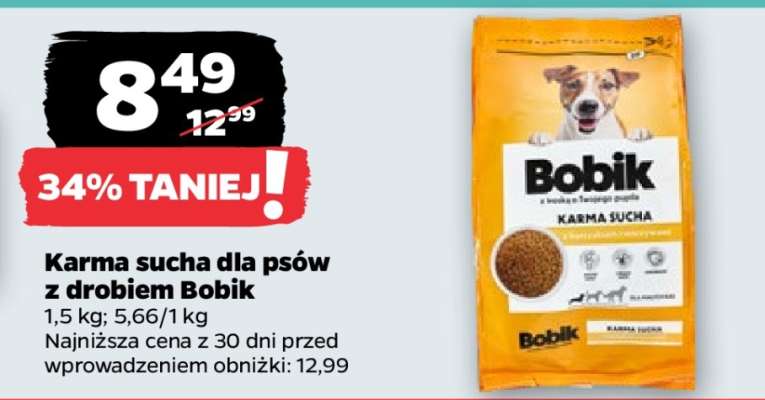 Karma sucha dla psów z drobiem Bobik