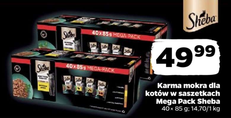 Karma mokra dla kotów w saszetkach Mega Pack Sheba