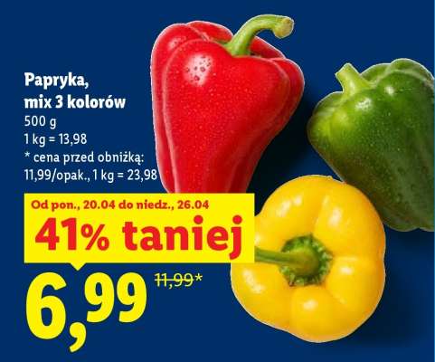 Papryka, mix 3 kolorów