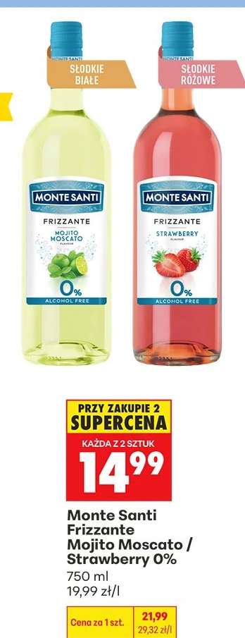 Monte Santi Frizzante Mojito Moscato / Strawberry 0%