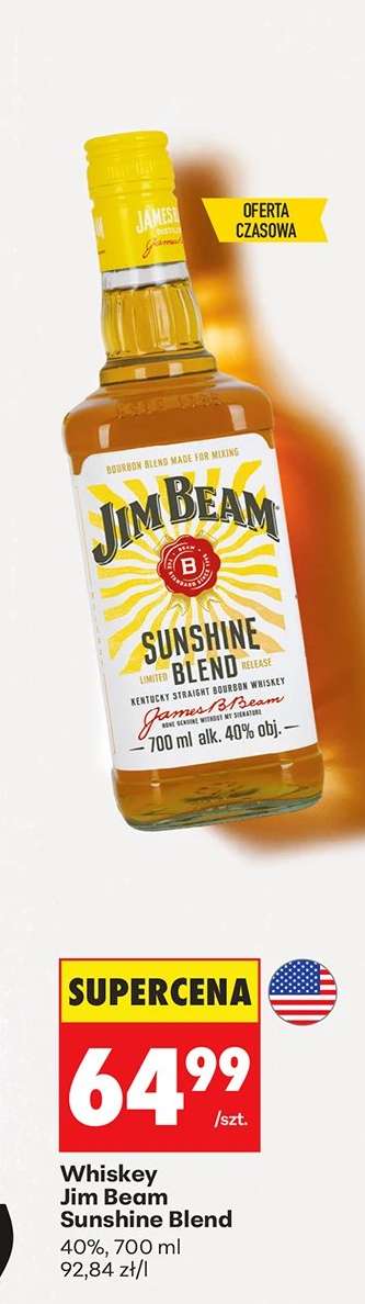 Whiskey Jim Beam Sunshine Blend
