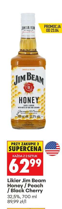 Likier Jim Beam Honey / Peach / Black Cherry