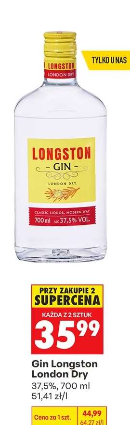 GIN LONGSTON LONDON DRY